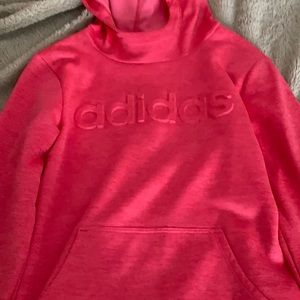Youth hot pink adidas hoodie